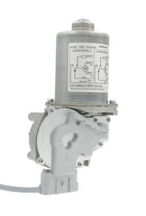 Moteur de dosage 40rpm gris 24V CC adapt. GEA/Surge